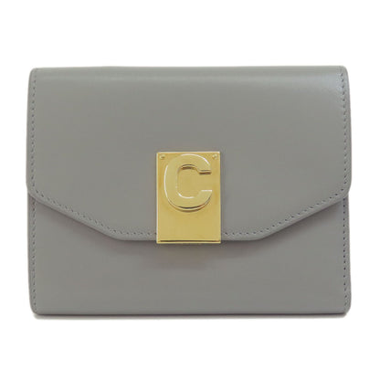 CELINE セリーヌ C金具 二つ折り財布（小銭入れあり） レザー レディース 中古
