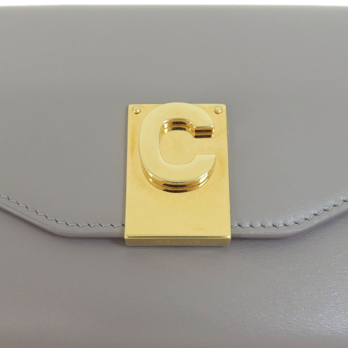 CELINE セリーヌ C金具 二つ折り財布（小銭入れあり） レザー レディース 中古