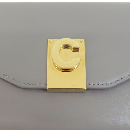 CELINE セリーヌ C金具 二つ折り財布（小銭入れあり） レザー レディース 中古