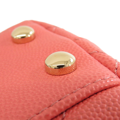 CHANEL シャネル マトラッセ ゴールド金具 2WAY ハンドバッグ グレインド カーフスキン レディース 中古