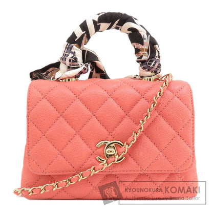 CHANEL シャネル マトラッセ ゴールド金具 2WAY ハンドバッグ グレインド カーフスキン レディース 中古
