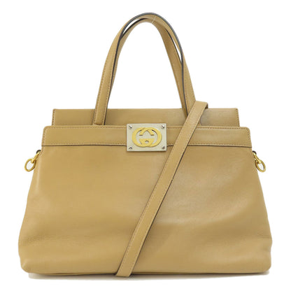 GUCCI グッチ 631663 2WAY ハンドバッグ レザー レディース 中古