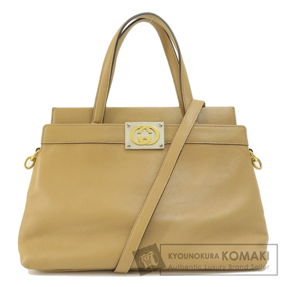 GUCCI グッチ 631663 2WAY ハンドバッグ レザー レディース 中古