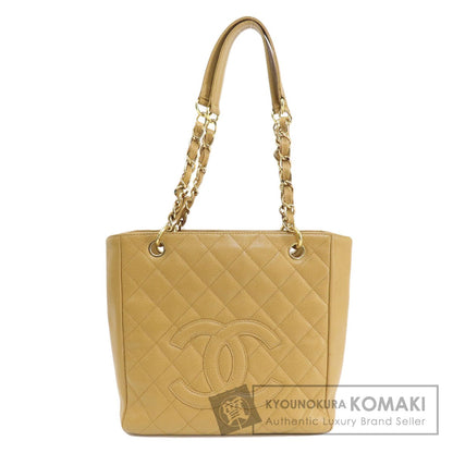 CHANEL シャネル チェーンバッグ マトラッセ ゴールド金具 トートバッグ グレインド カーフスキン レディース 中古