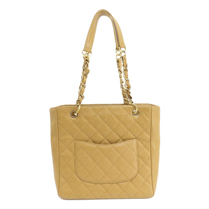 CHANEL シャネル チェーンバッグ マトラッセ ゴールド金具 トートバッグ グレインド カーフスキン レディース 中古