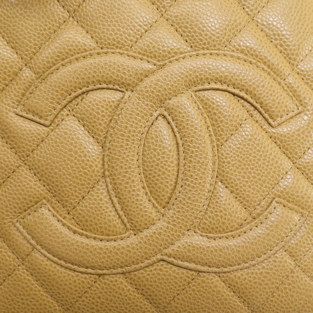 CHANEL シャネル チェーンバッグ マトラッセ ゴールド金具 トートバッグ グレインド カーフスキン レディース 中古