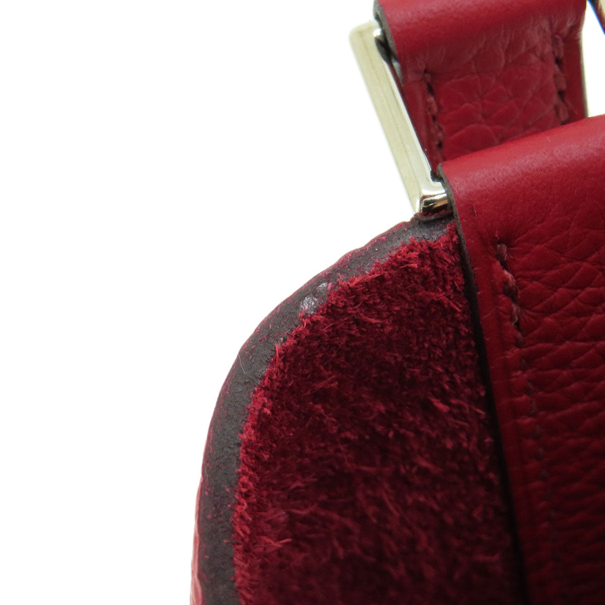 HERMES エルメス ピコタンロックMM レッド シルバー金具 ハンドバッグ トリヨン レディース 中古