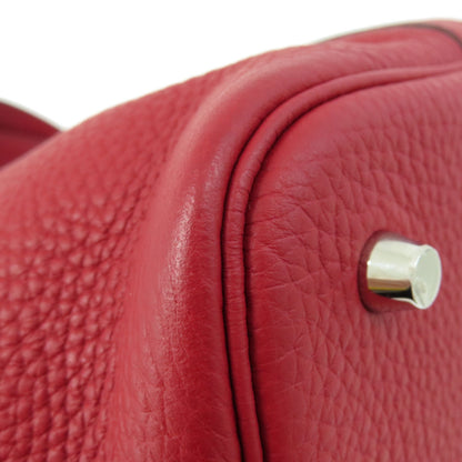 HERMES エルメス ピコタンロックMM レッド シルバー金具 ハンドバッグ トリヨン レディース 中古