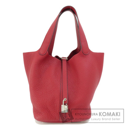 HERMES エルメス ピコタンロックMM レッド シルバー金具 ハンドバッグ トリヨン レディース 中古