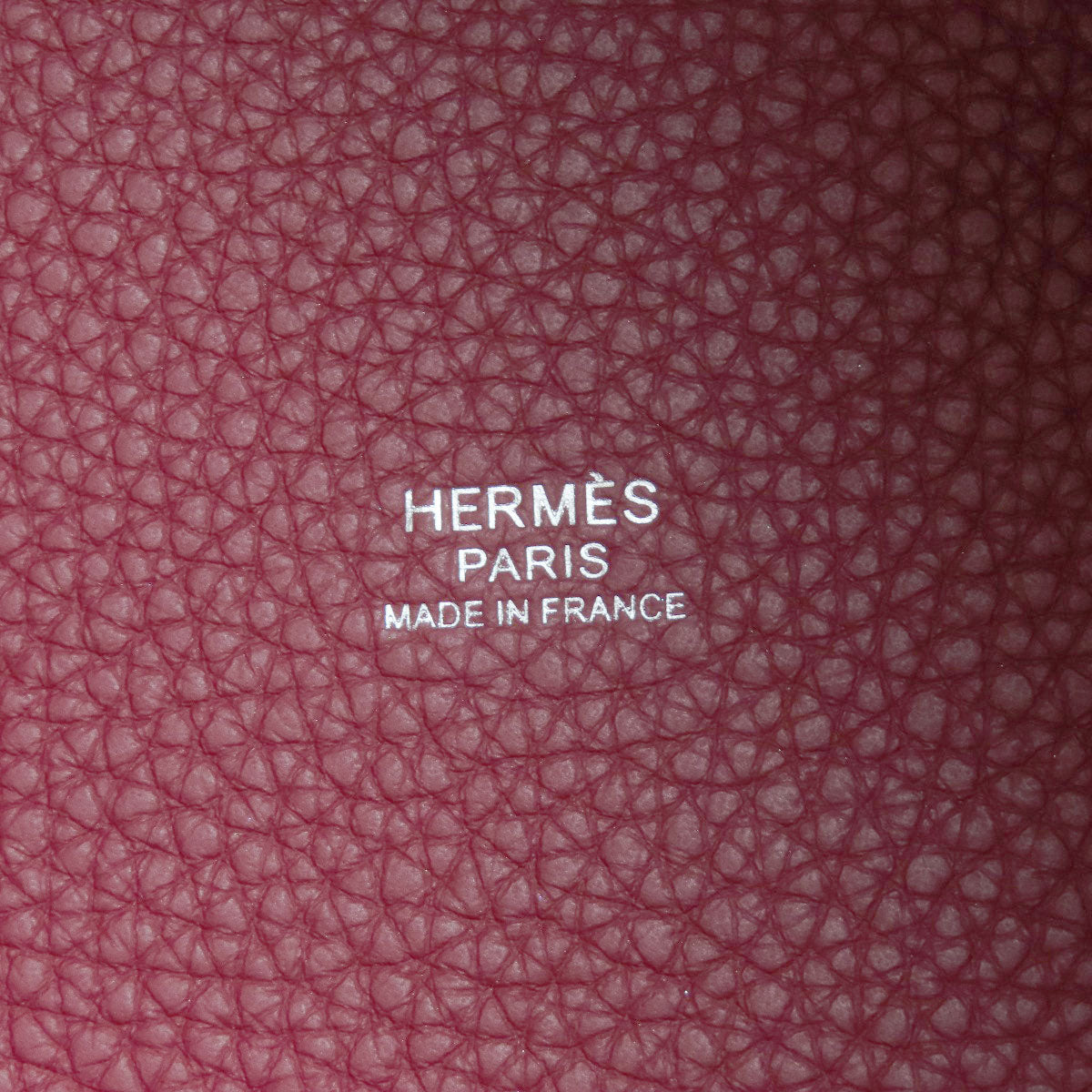 HERMES エルメス ピコタンロックMM レッド シルバー金具 ハンドバッグ トリヨン レディース 中古
