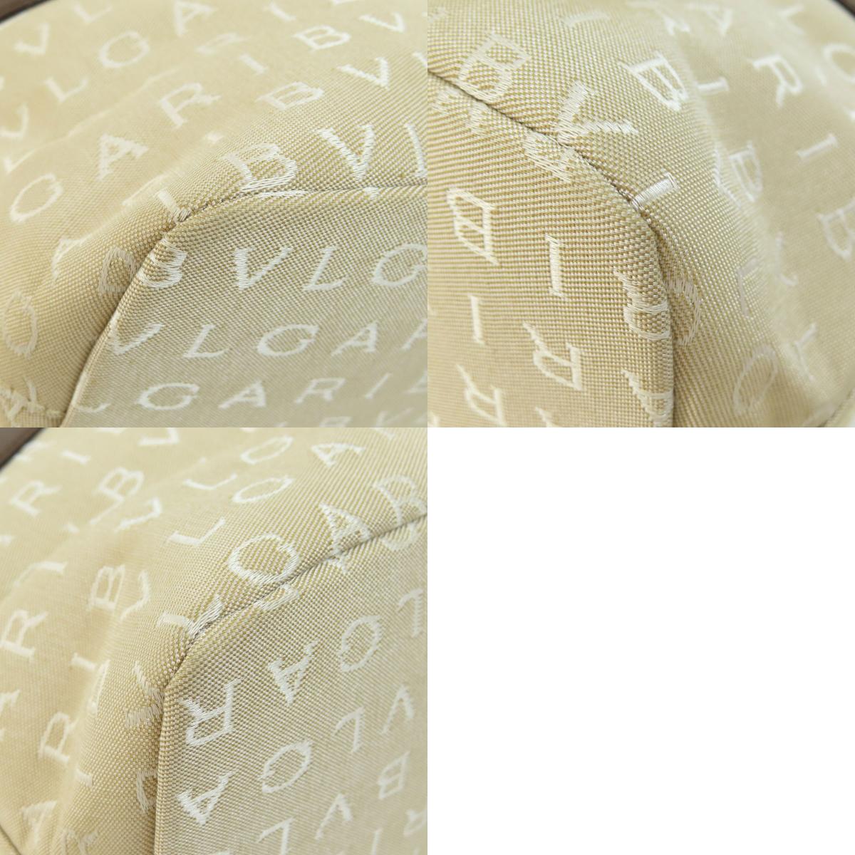 BVLGARI ブルガリ ロゴマニア ハンドバッグ キャンバス レディース 中古