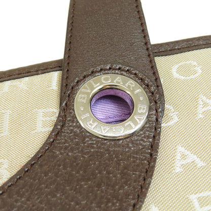BVLGARI ブルガリ ロゴマニア ハンドバッグ キャンバス レディース 中古