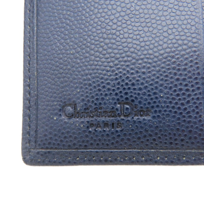 CHRISTIAN DIOR クリスチャンディオール ロゴ金具 二つ折り財布（小銭入れあり） レザー レディース 中古
