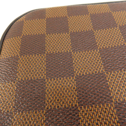 LOUIS VUITTON ルイヴィトン N40178 サンタモニカ サフラン ダミエ エベヌ ショルダーバッグ ダミエキャンバス レディース 中古