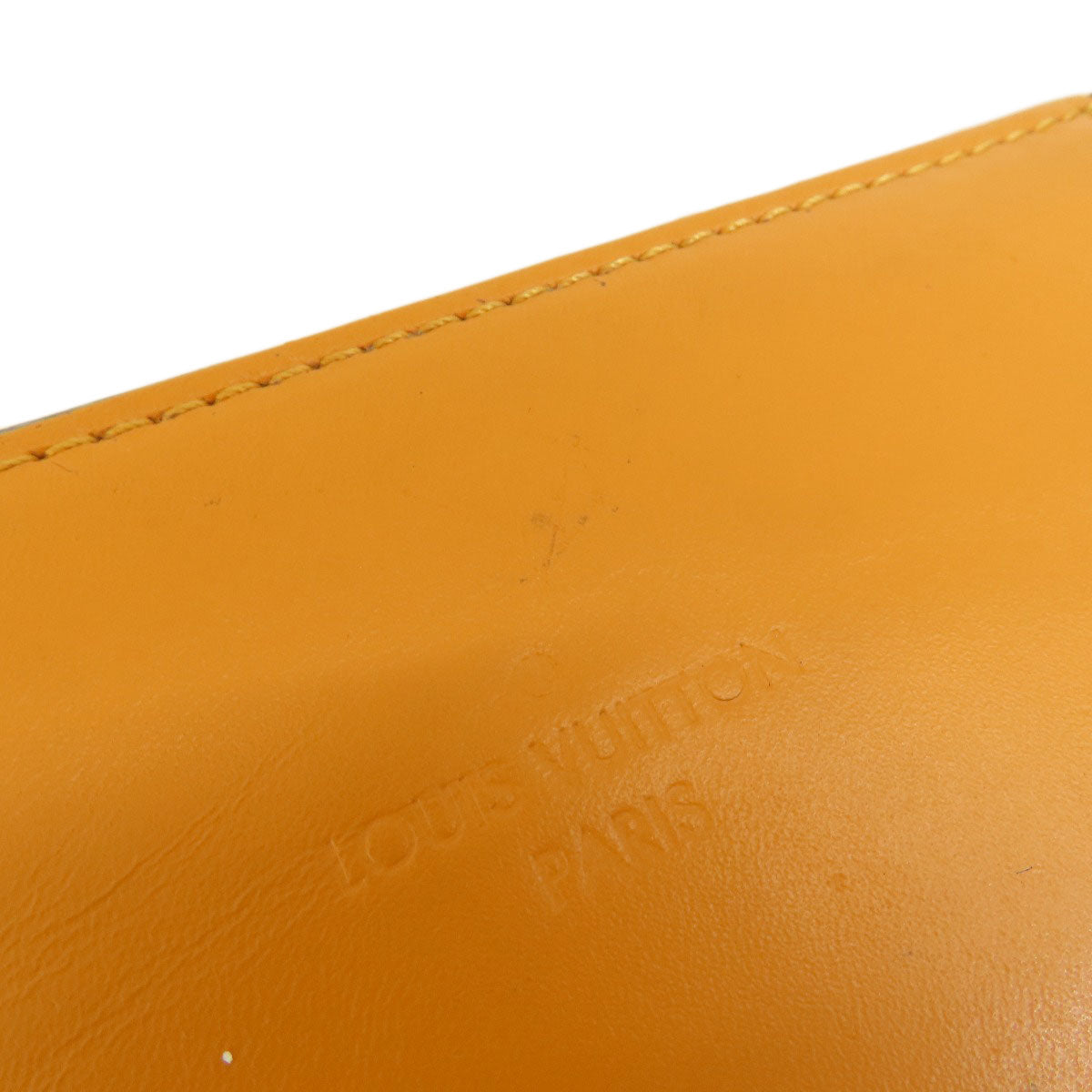 LOUIS VUITTON ルイヴィトン N40178 サンタモニカ サフラン ダミエ エベヌ ショルダーバッグ ダミエキャンバス レディース 中古