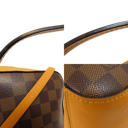 LOUIS VUITTON ルイヴィトン N40178 サンタモニカ サフラン ダミエ エベヌ ショルダーバッグ ダミエキャンバス レディース 中古