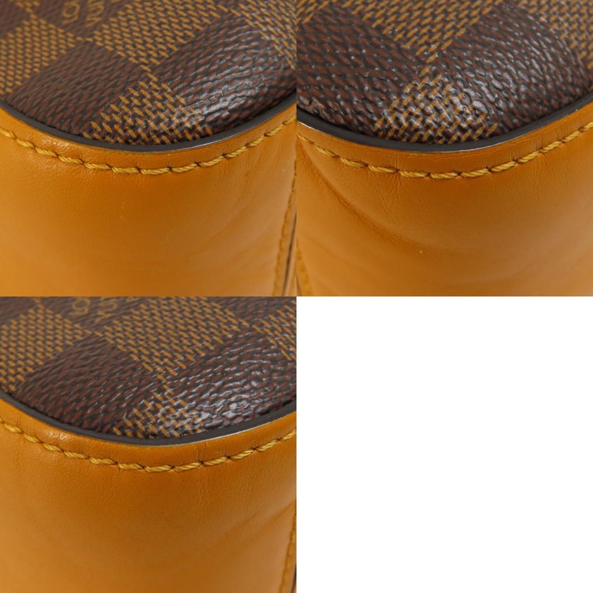 LOUIS VUITTON ルイヴィトン N40178 サンタモニカ サフラン ダミエ エベヌ ショルダーバッグ ダミエキャンバス レディース 中古