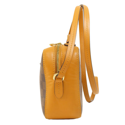 LOUIS VUITTON ルイヴィトン N40178 サンタモニカ サフラン ダミエ エベヌ ショルダーバッグ ダミエキャンバス レディース 中古