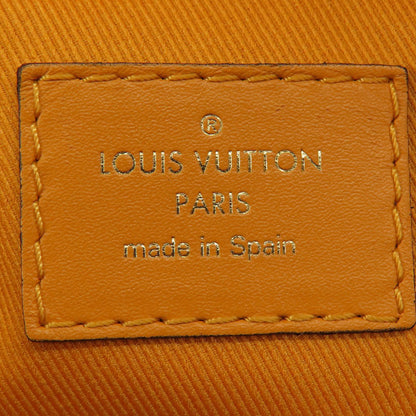 LOUIS VUITTON ルイヴィトン N40178 サンタモニカ サフラン ダミエ エベヌ ショルダーバッグ ダミエキャンバス レディース 中古
