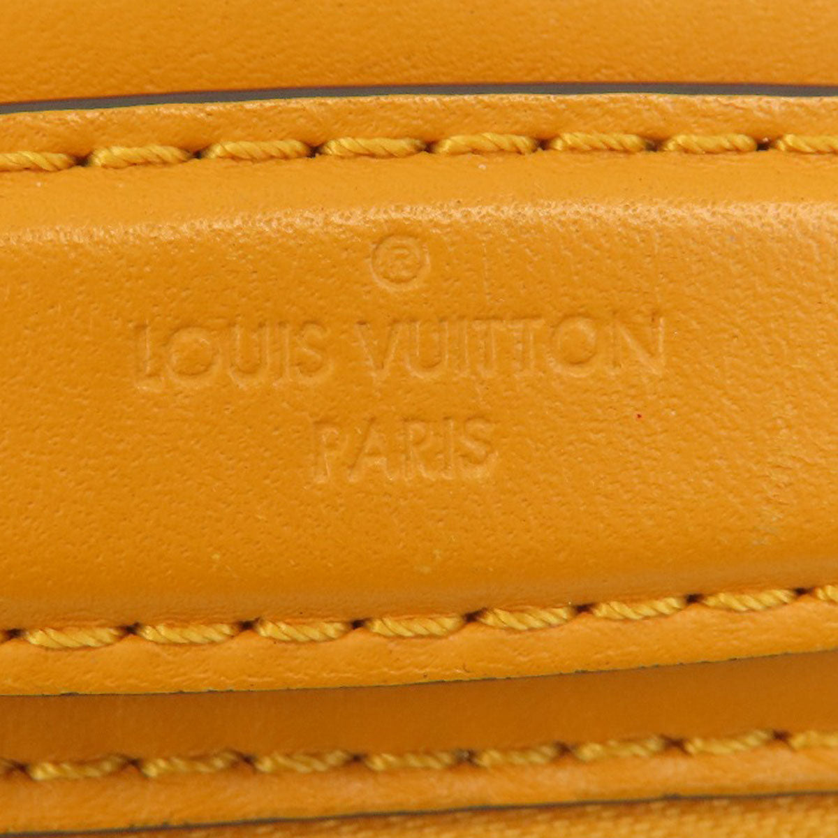 LOUIS VUITTON ルイヴィトン N40178 サンタモニカ サフラン ダミエ エベヌ ショルダーバッグ ダミエキャンバス レディース 中古