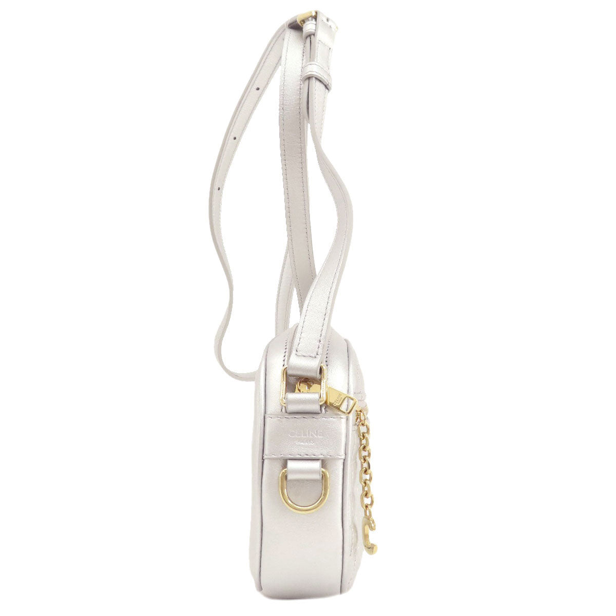 CELINE セリーヌ ロングショルダー ショルダーバッグ レザー レディース 中古