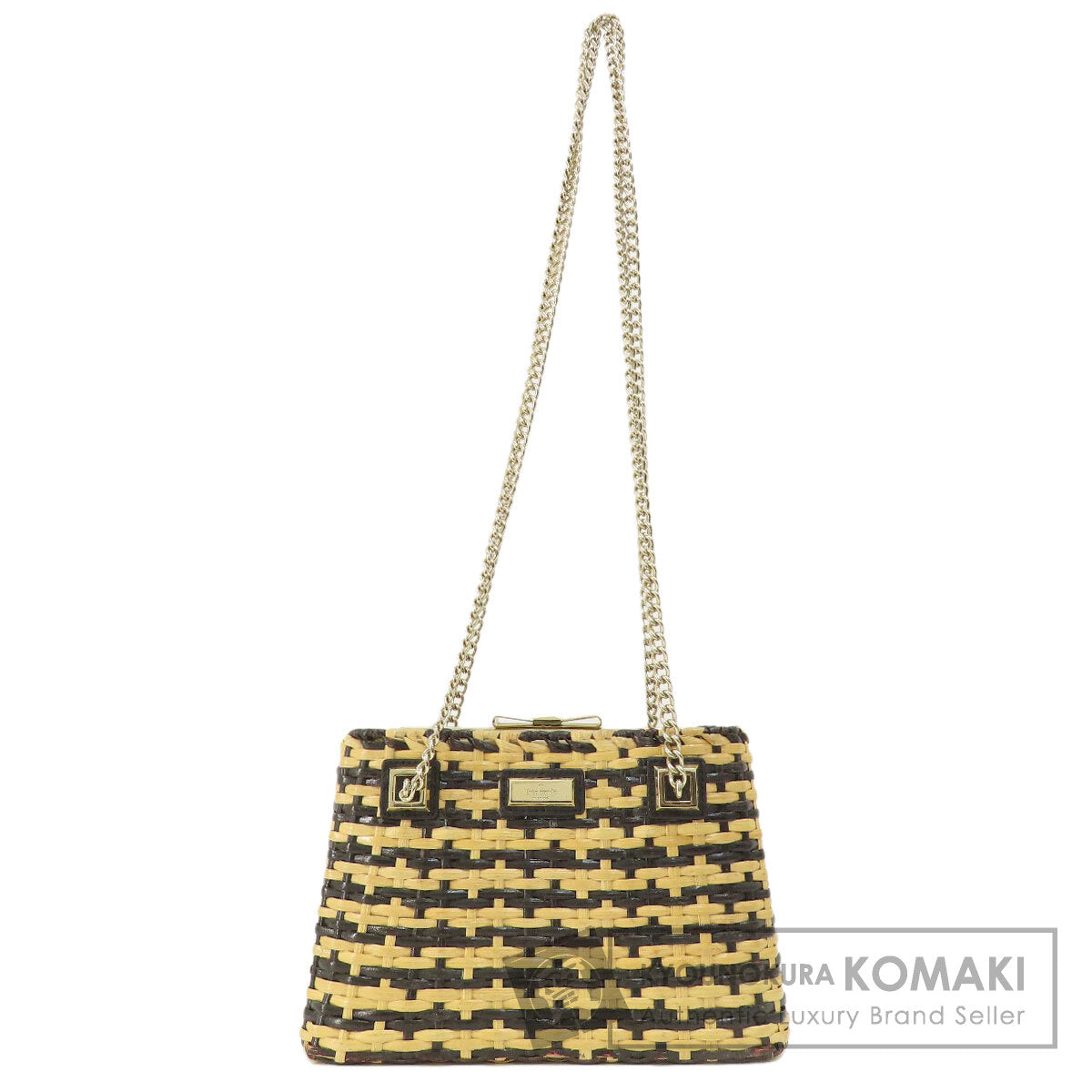 kate spade ケイトスペード カゴバッグ トートバッグ 金属製 レディース 中古