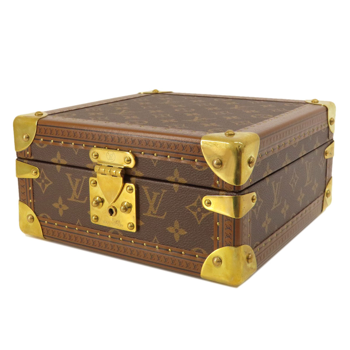 LOUIS VUITTON ルイヴィトン M10171 コフレ・ジュワイアリー モノグラム ブルーラグーン アクセサリーケース モノグラムキャンバス レディース 中古