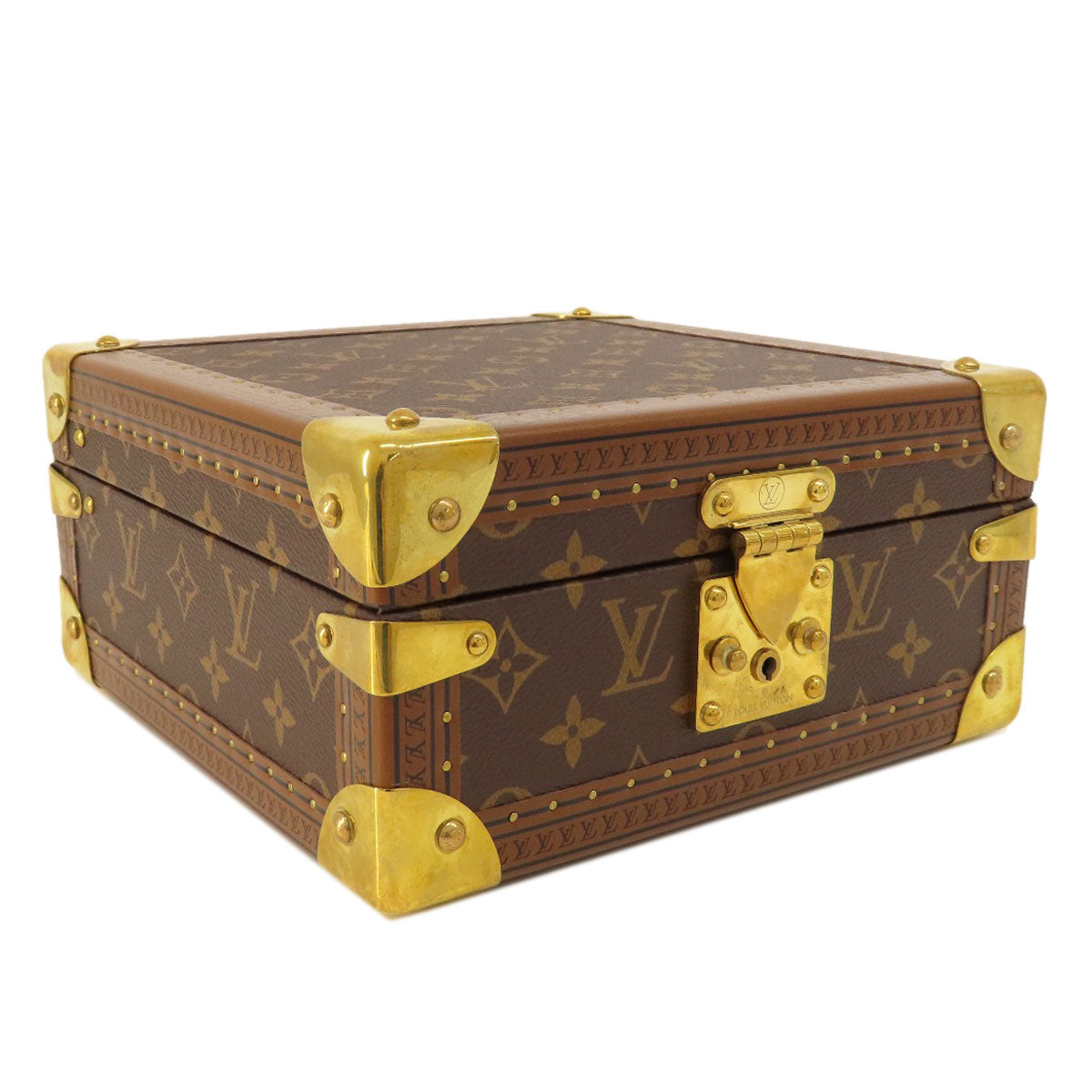 LOUIS VUITTON ルイヴィトン M10171 コフレ・ジュワイアリー モノグラム ブルーラグーン アクセサリーケース モノグラムキャンバス レディース 中古