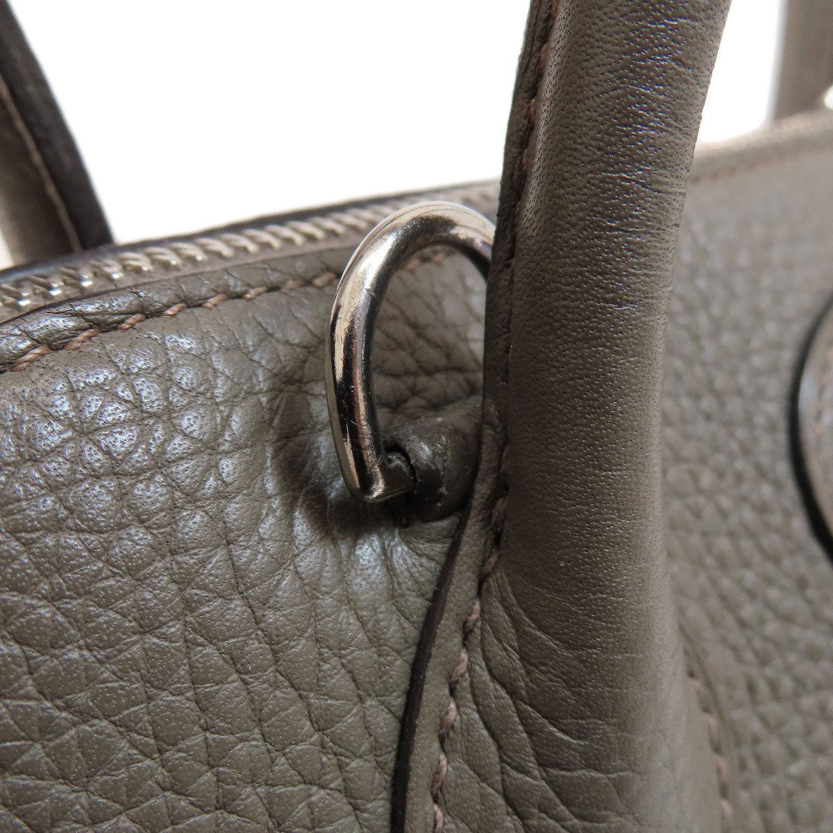 HERMES エルメス ボリード31 エタン シルバー金具 ハンドバッグ トリヨン レディース 中古
