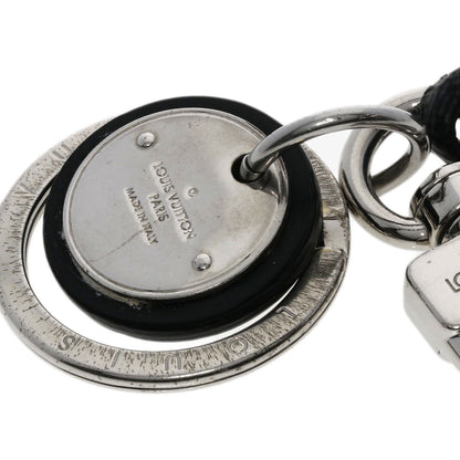 LOUIS VUITTON ルイヴィトン M67224 レザー ロープ キーリング ダミエ グラフィット キーホルダー 金属製 レディース 中古