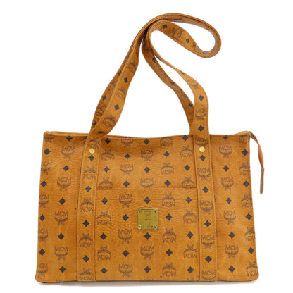 MCM エムシーエム ロゴデザイン ショルダーバッグ レザー レディース 中古