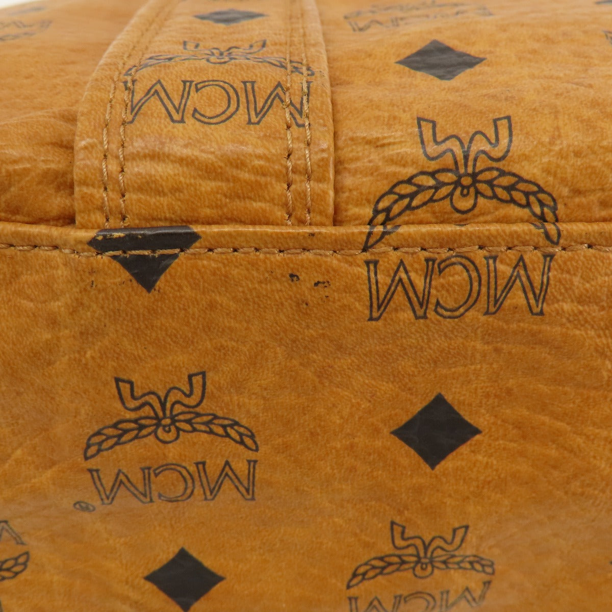 MCM エムシーエム ロゴデザイン ショルダーバッグ レザー レディース 中古