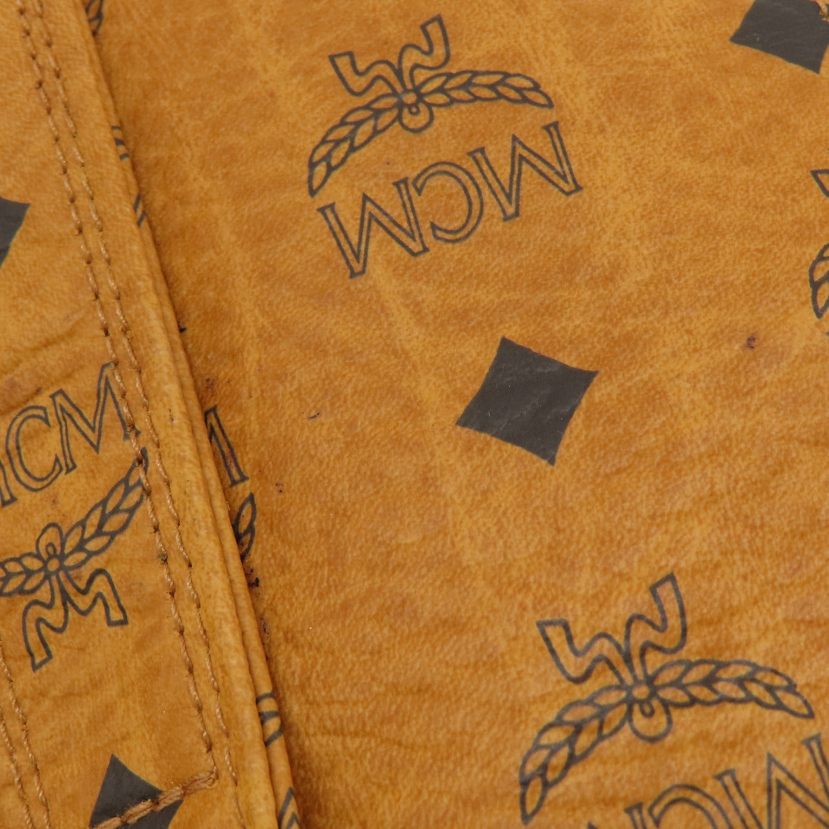 MCM エムシーエム ロゴデザイン ショルダーバッグ レザー レディース 中古