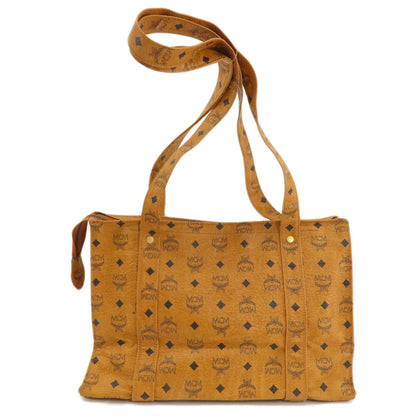 MCM エムシーエム ロゴデザイン ショルダーバッグ レザー レディース 中古