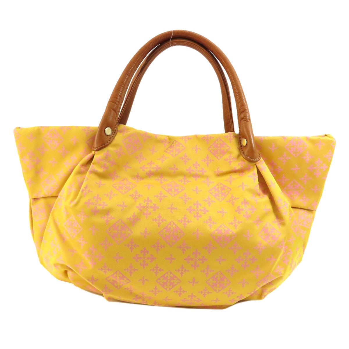 russet ラシット 百合紋章 ハンドバッグ ナイロン レディース 中古