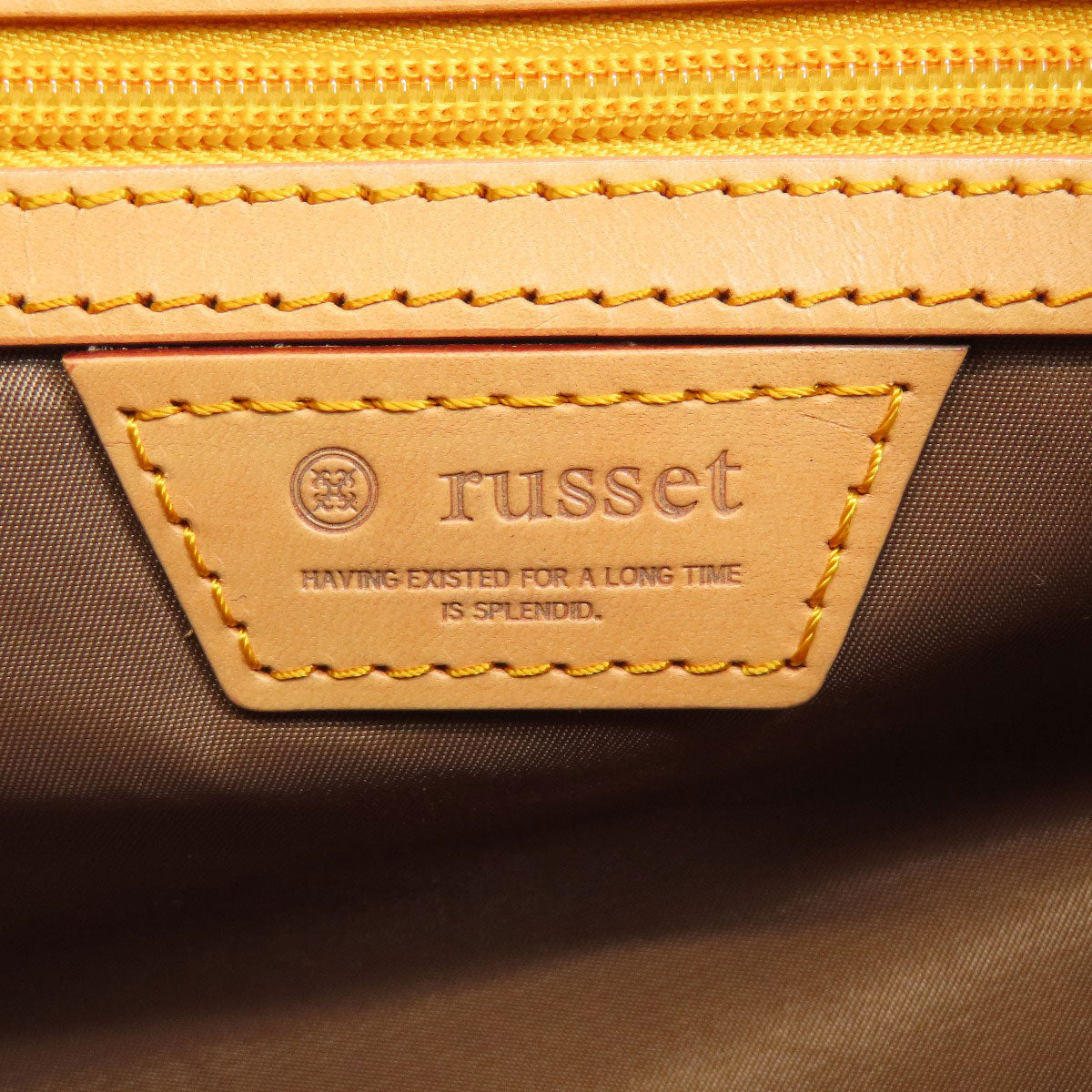russet ラシット 百合紋章 ハンドバッグ ナイロン レディース 中古