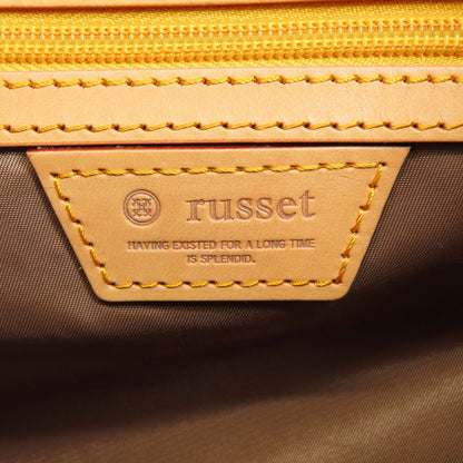 russet ラシット 百合紋章 ハンドバッグ ナイロン レディース 中古