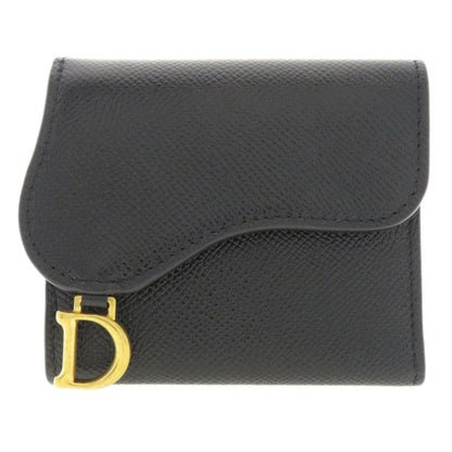CHRISTIAN DIOR クリスチャンディオール サドル 二つ折り財布（小銭入れあり） カーフ レディース 中古