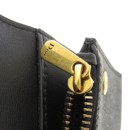 CHRISTIAN DIOR クリスチャンディオール サドル 二つ折り財布（小銭入れあり） カーフ レディース 中古
