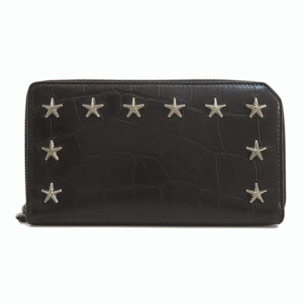 Jimmy Choo ジミーチュウ スタースタッズ 長財布（小銭入れあり） レザー レディース 中古