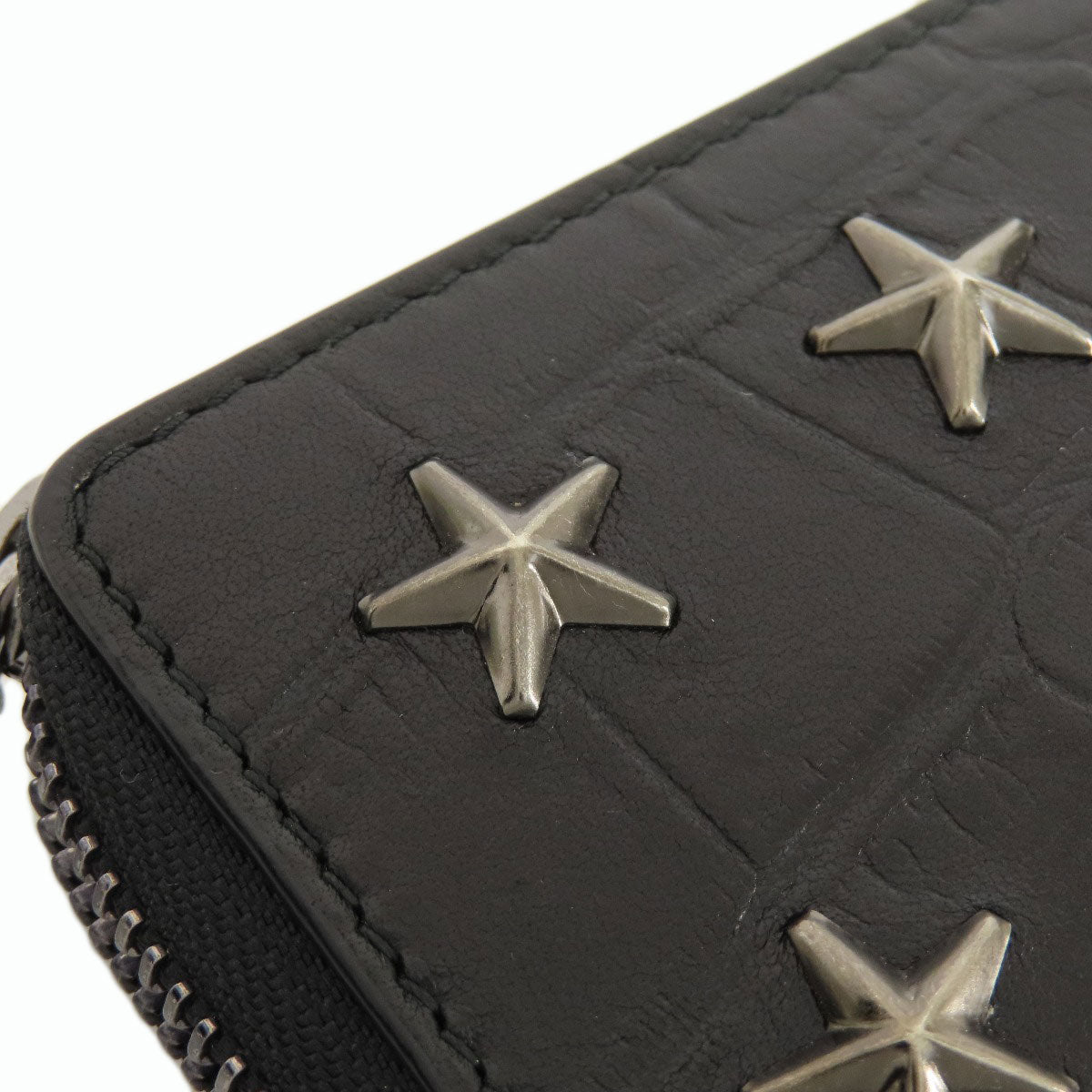Jimmy Choo ジミーチュウ スタースタッズ 長財布（小銭入れあり） レザー レディース 中古