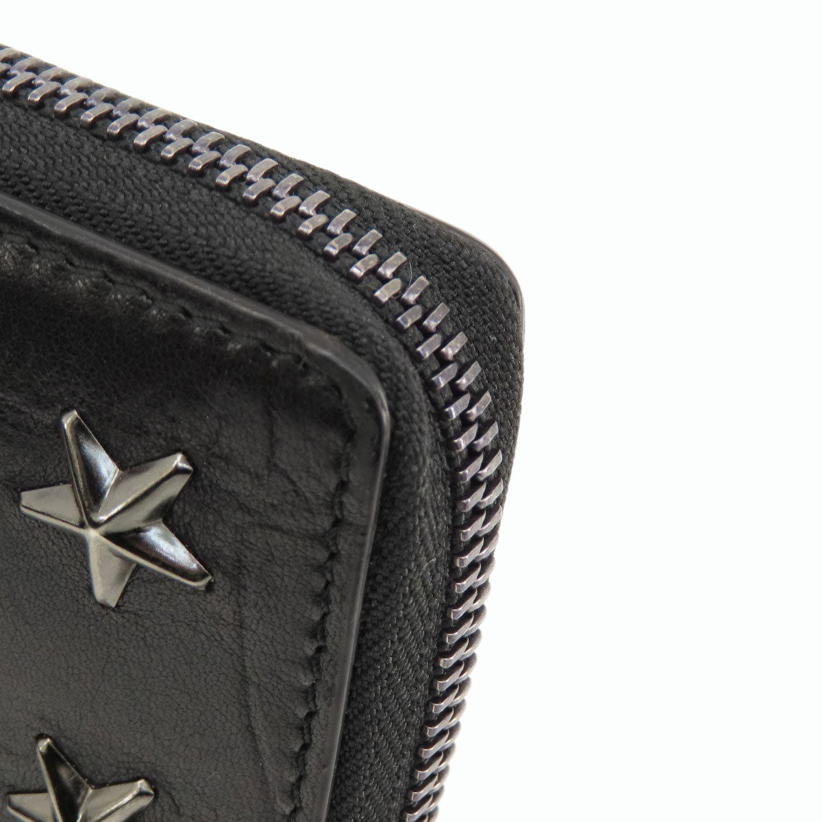 Jimmy Choo ジミーチュウ スタースタッズ 長財布（小銭入れあり） レザー レディース 中古