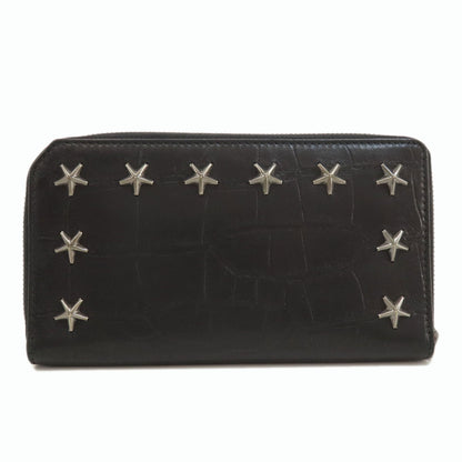 Jimmy Choo ジミーチュウ スタースタッズ 長財布（小銭入れあり） レザー レディース 中古