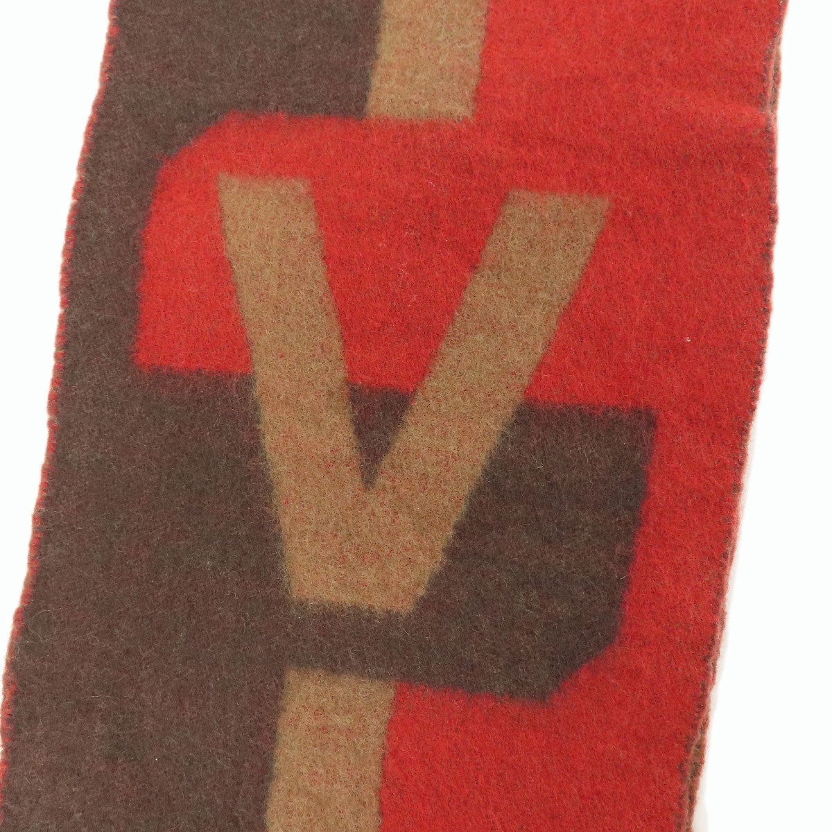 LOUIS VUITTON ルイヴィトン エシャルプ V・イストリック マフラー ウール レディース 中古