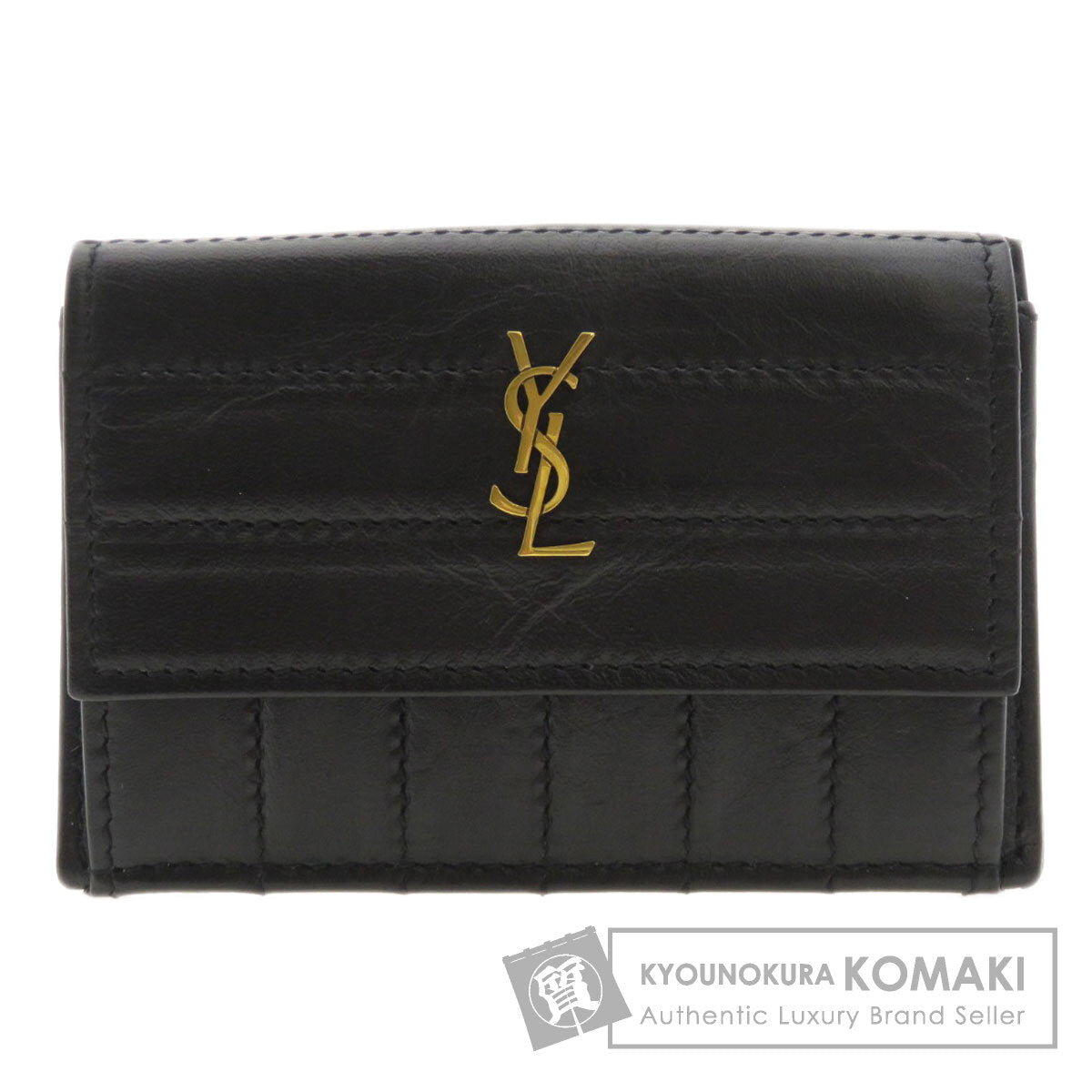 SAINT LAURENT サンローラン ロゴモチーフ コインケース カーフ レディース 中古