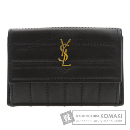 SAINT LAURENT サンローラン ロゴモチーフ コインケース カーフ レディース 中古