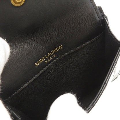 SAINT LAURENT サンローラン ロゴモチーフ コインケース カーフ レディース 中古