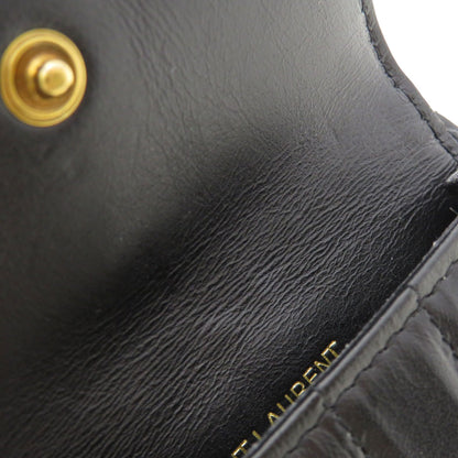 SAINT LAURENT サンローラン ロゴモチーフ コインケース カーフ レディース 中古