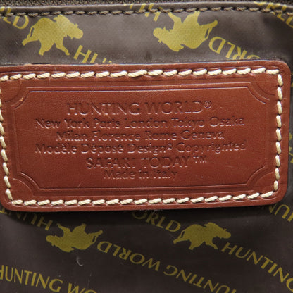 HUNTING WORLD ハンティングワールド ロゴ トートバッグ キャンバス レディース 中古