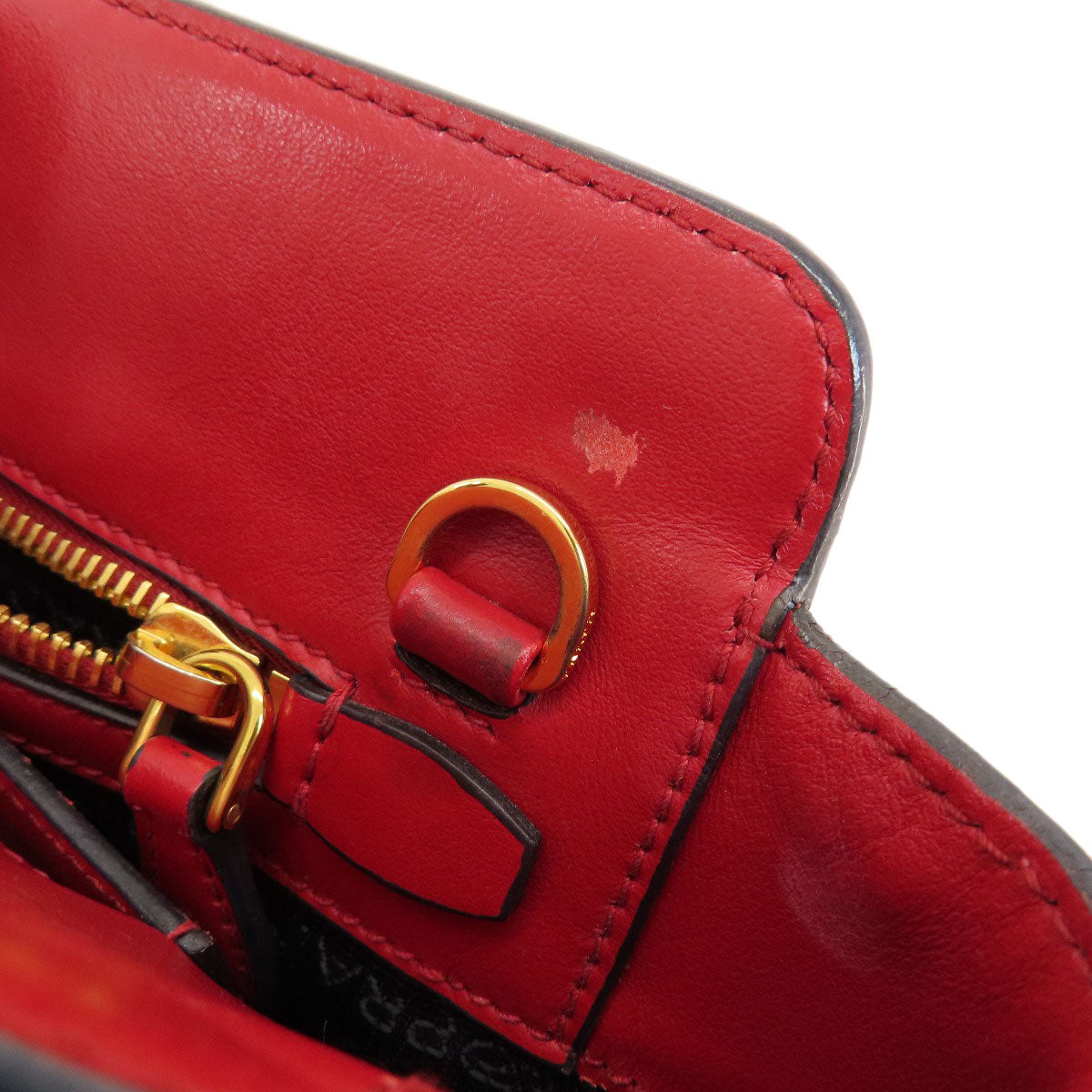 PRADA プラダ サフィアーノ 2WAY ハンドバッグ レザー レディース 中古